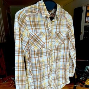 Free People Starlight Plaid Button Down